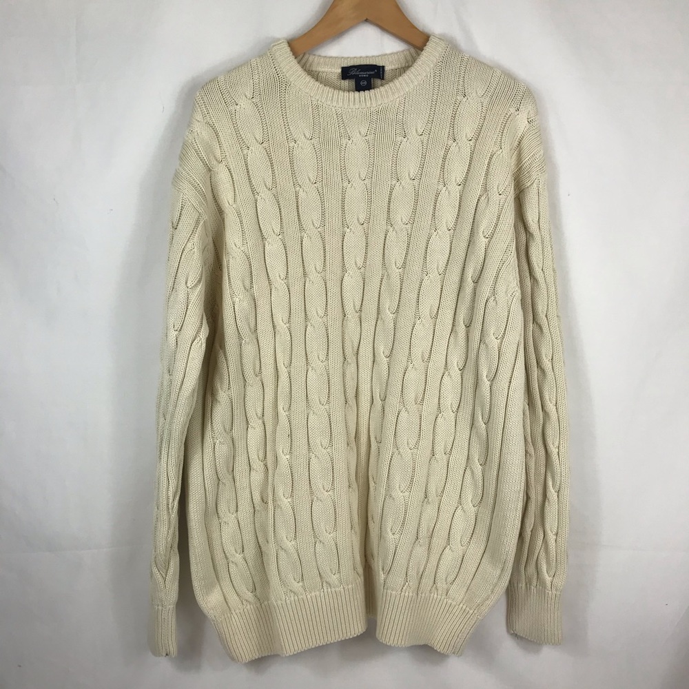 Blumarine UOMO Cream Beautiful Cotton Sweater